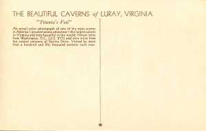 VA - Luray. Luray Caverns. Titania's Veil