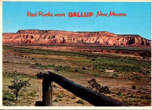 New Mexico Red Rocks Seen From U S 66 Near Gallup