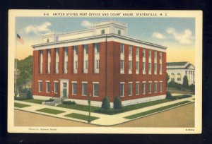 Statesville, North Carolina/NC Postcard, US Post Office & Court House