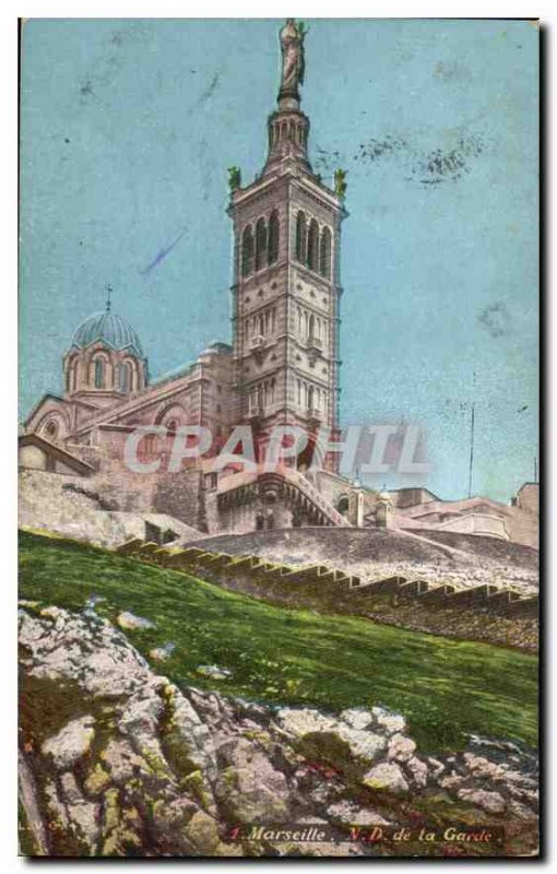 Postcard Old Marseille N D of the Guard