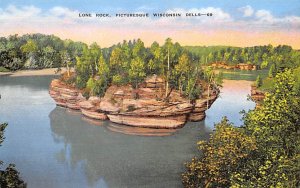 Lone Rock Peculiar Rock Island Wisconsin Dells WI 