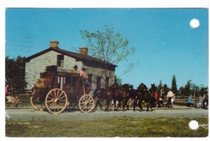 Stage Coach Schoolmasters House Upper Canada Village Morrisburg ON 1964 Postcard