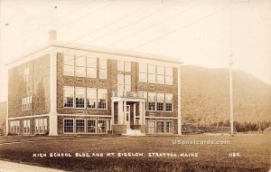 High School Building in Stratton, Maine