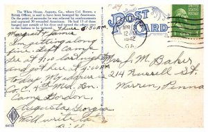 Postcard HOUSE SCENE Augusta Georgia GA AR6330