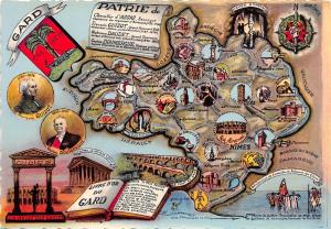 BR13232 Gard Map cartes geographiques    france