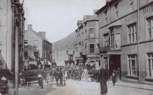 ABERAVON WALES UK~HIGH STREET~1905 M MAY FANCY STATIONER PHOTO POSTCARD