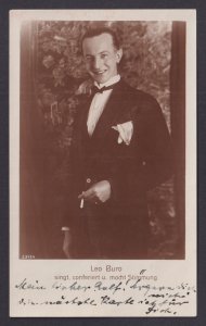 Vintage postcard Germany Leo Buro Cabaret Performer Singer