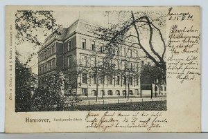 Hannover Kunftgewerbe-Schule Business School c1899 Gastelle Berlin Postcard K10