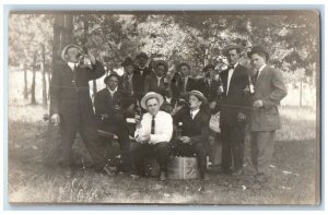 c1910's Beer Brewery Picnic Wausau Wisconsin WI RPPC Photo Antique Postcard