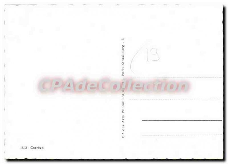 Postcard Modern Correze Tulle