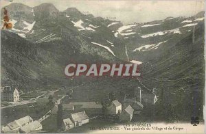 Old Postcard Gavarnie General view of the village and the Circus