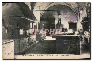 Postcard Old Convent of the Grande Chartreuse Kitchen
