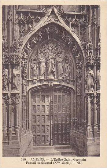 France Amiens L'Eglise Saint Germain Portail occidental