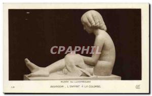 Old Postcard Paris Musee du Luxembourg Bourgoin L & # 39enfant has the Dove