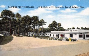 Gulfport Mississippi Paradise Point Cottages Vintage Postcard AA57242