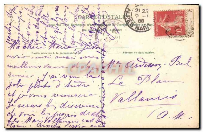 Postcard Old Hunting Hunter Hunters Rabbit Dog