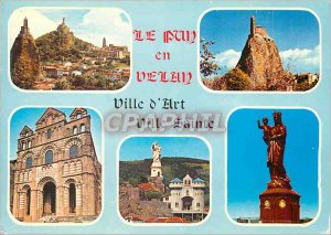 Modern Postcard Le Puy en Velay (Haute Loire) Alt 630 m Vue Generale Facade o...