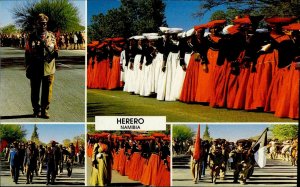 MN00009 namibia herero okahandja military uniform traditional costumes types