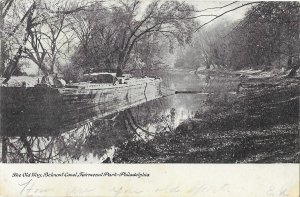 Barge The Old Way Belmont Canal Fairmount Park Philadelpia Pennsylvania