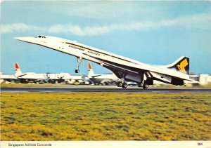 US29 Aviation transportation airplane the supersonic Concorde Singapore airlines