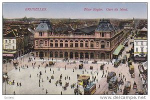 Place Rogier, Gare Du Nord, Bruxelles, Belgium, 1900-1910s