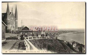 Old Postcard Sainte Adresse Our Lady of the Waves and the City