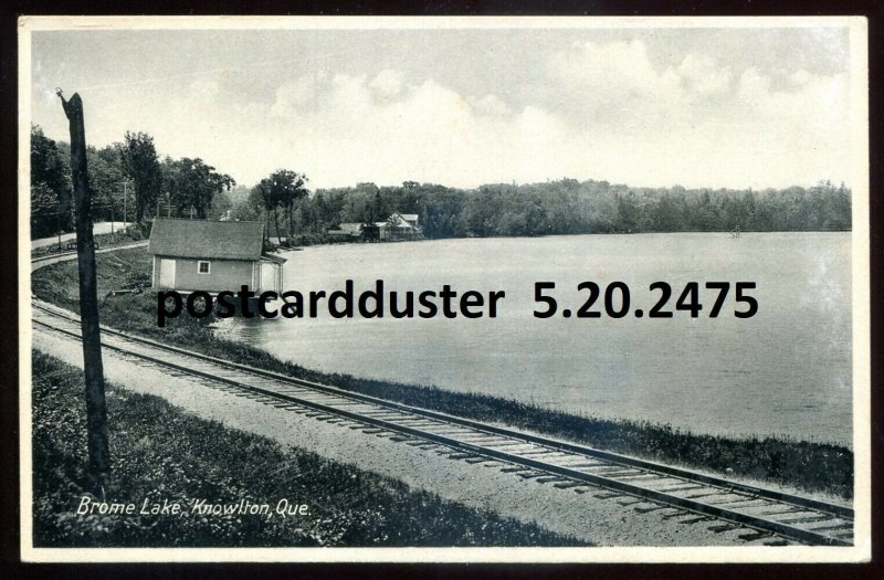 h3792 - KNOWLTON Quebec Postcard 1930s Brome Lake
