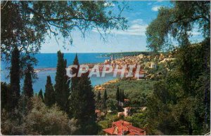 Modern Postcard The Wonderful Cites the French Riviera Menton (A M) Vue Gener...