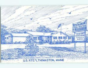 Unused 1980's DAVE'S RESTAURANT Thomaston - Rockland Maine ME v7327