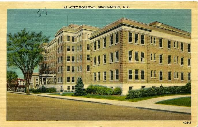 The City Hospital, Binghamton NY, New York Linen