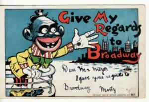 BLACK AMERICANA  BROADWAY, NYC, NY  1905 postcard