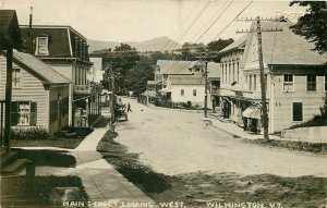 VT, Wilmington, Vermont, Main Street, RPPC