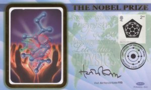 Sir Harold Kroto Chemistry Nobel Prize Winner Hand Signed FDC