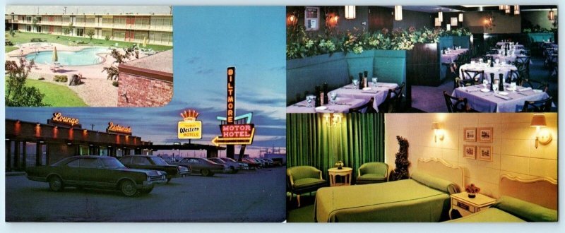 FARGO, North Dakota ~ Roadside FARGO BILTMORE MOTOR HOTEL 1970s - Long Postcard