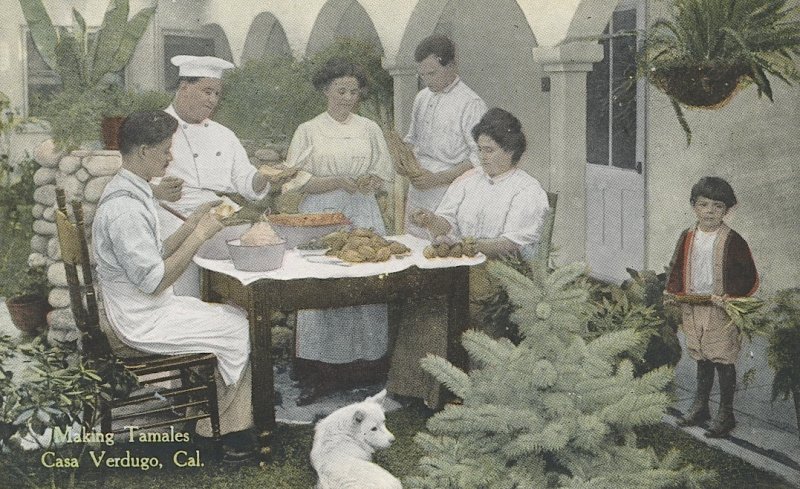 Making Tamales, Casa Verdugo, Glendale, California