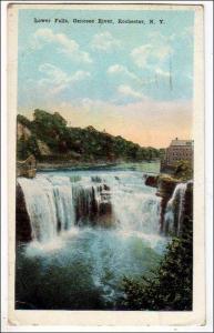 Genesee River Lower Falls, Rochester NY   (creases)