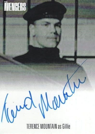 Terence Mountain The Avengers Hand Signed Autograph Card