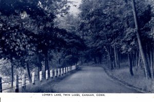 Canaan, Connecticut - A view of Lover's Lane at Twin Lakes - 1950s