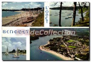 Postcard Modern Benodet Finistere Odet the main beach of Pointe Penfould and ...