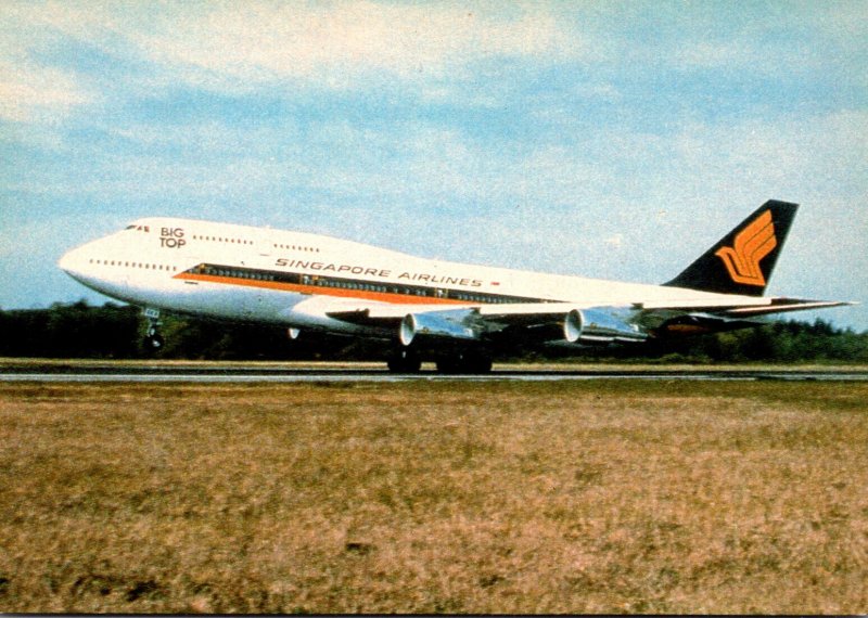 Airplanes Singapore Airlines Boeing 747-312