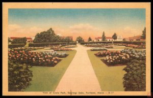 View of Circle Park, Dearings Oaks, Portland, Me