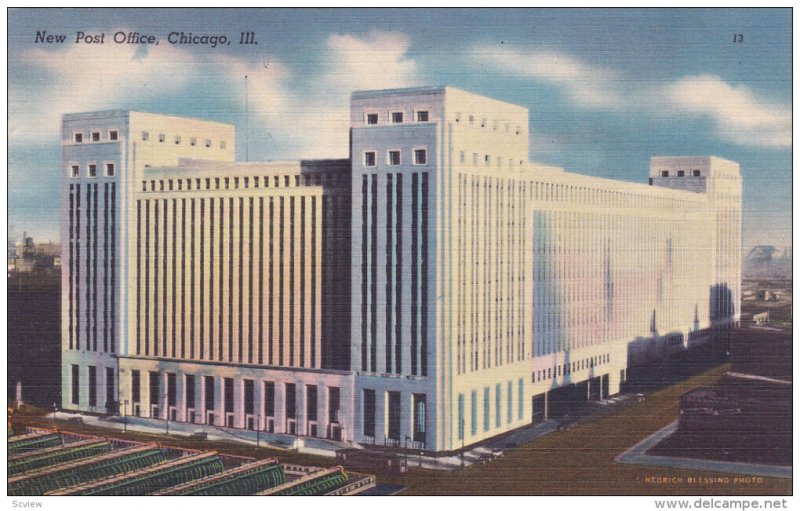 CHICAGO, Illinois, 1930-1940's; New Post Office