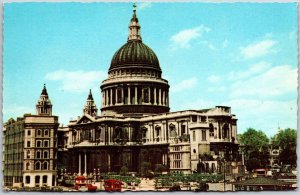 Saint Paul's Cathedral London England Anglican Church Parish Postcard