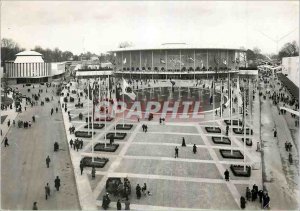 Old Postcard The flag of the United States in 1958 Brussels