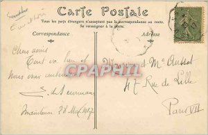 Postcard Old Park ch�teau Maintenon an allee