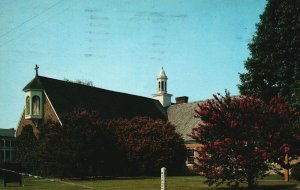 Postcard 1963 St. Bede Catholic Church American Shrine Parish Williamsburg VA