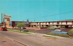 DALLAS, Texas TX    TROPICANA INN MOTEL  Roadside  50's Cars  Chrome  Postcard