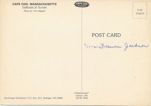 Sailboats in Harbor Sunset MA, Cape Cod, Massachusetts