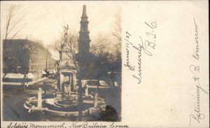 New Britain Connecticut CT Soldiers Monument c1910 Real Photo Postcard