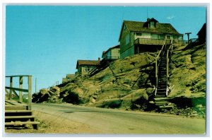 c1960's Short Steps to Front Door Flin Flon Manitoba Canada Postcard